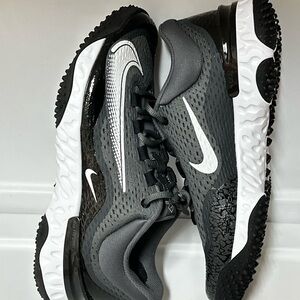 Nike Youth Gray, Black and White Athletic Sneakers